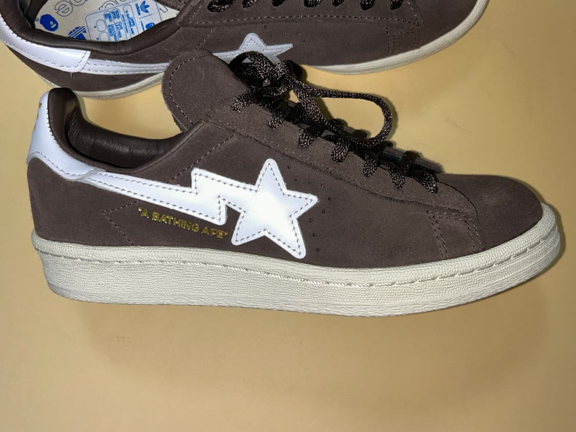 아디다스 x 베이프 캠퍼스 80s 브라운  상품이미지1