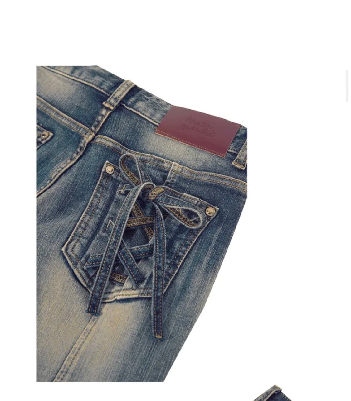 달링유어배드 ROSE BOOTS CUT DENIM M사이즈 상품이미지3