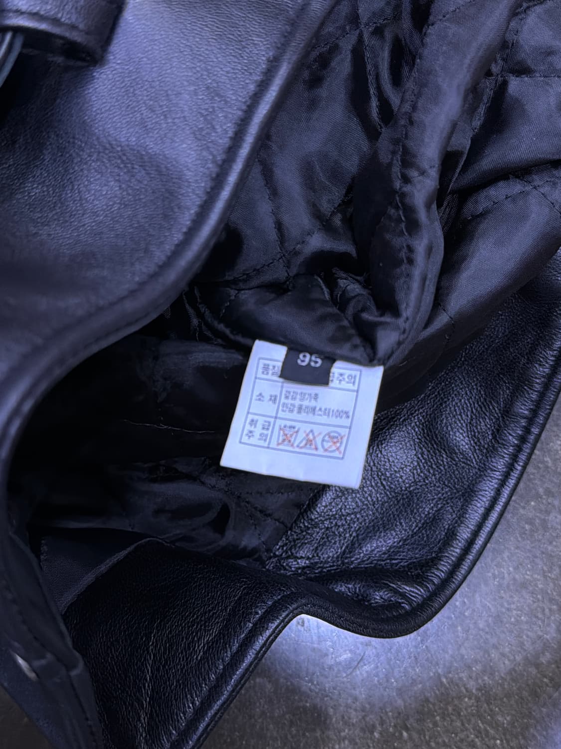 세인 양가죽 더블 라이더 벨트 레더 자켓 95 상품이미지7