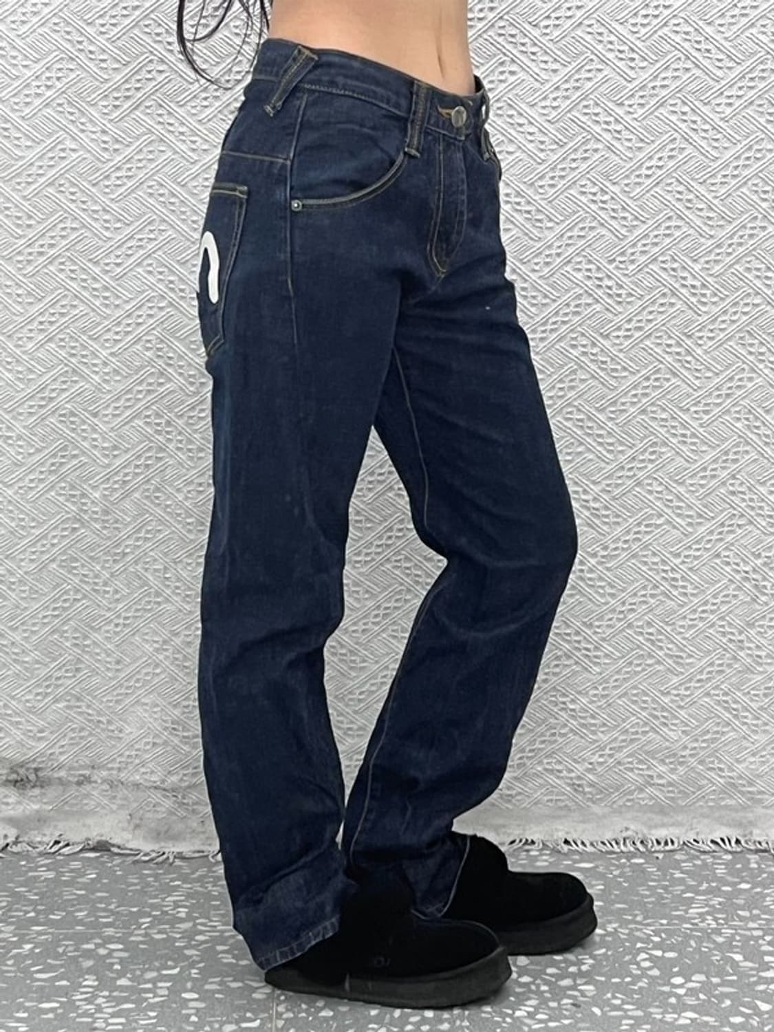 에비수 올드스쿨 오리엔탈 프린팅 데님팬츠 28인치 C10488 상품이미지2