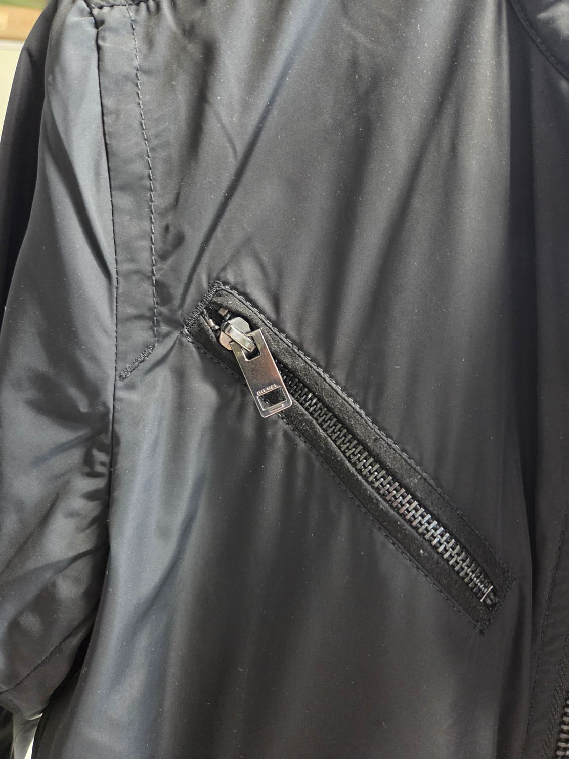 디젤 멀티포켓 바이커 자켓  블랙 봄버 자켓 A급 상품이미지5