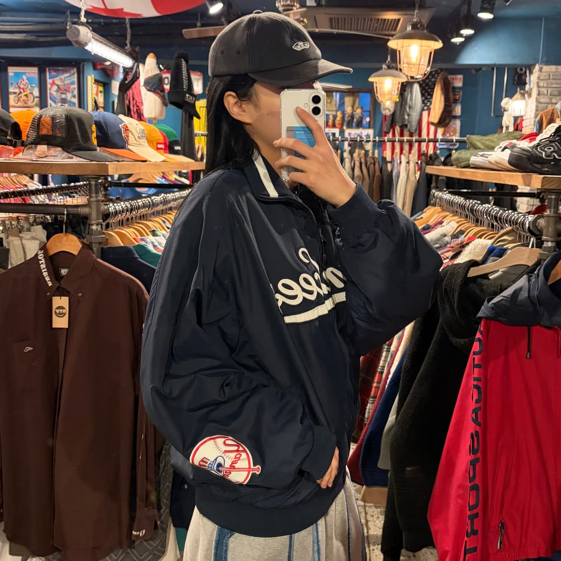 majestic 마제스틱 양키스 빅로고 점퍼 상품이미지2