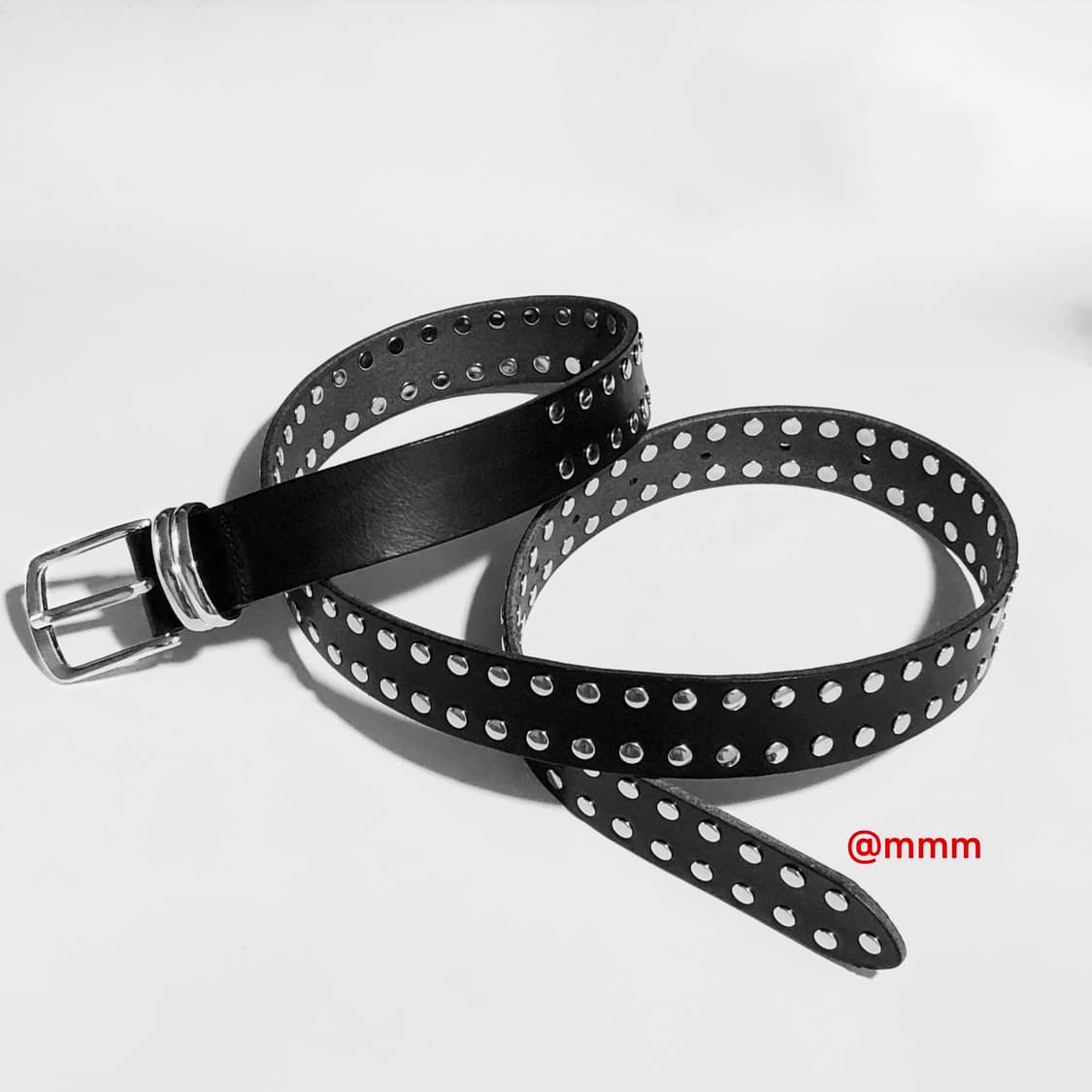 락 스터드 이태리 통가죽 벨트 상품이미지9