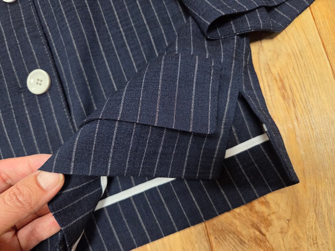 잇미샤(it michaa) 레터링포인트 린넨자켓 55-66 새상품 상품이미지9