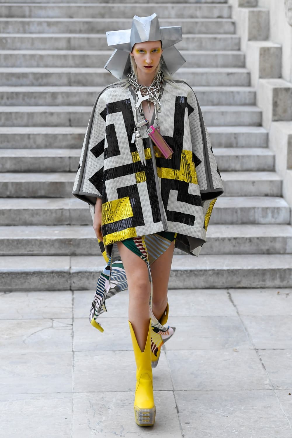 릭오웬스 20SS 기하학 스커트 치마 (38) 택달린새상품/컬렉션라인 상품이미지6