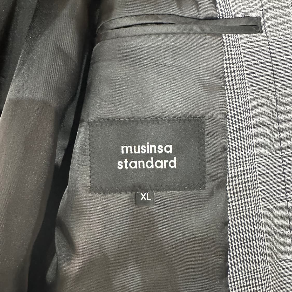 무신사스탠다드 글렌체크 블레이저 자켓 XL 상품이미지3