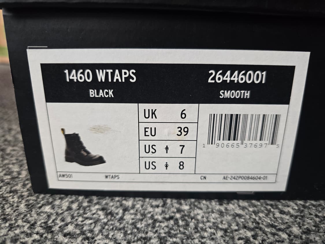 [UK6 250] 닥터마틴 x 더블탭스 WTAPS 1460 리마스터 부츠 상품이미지7