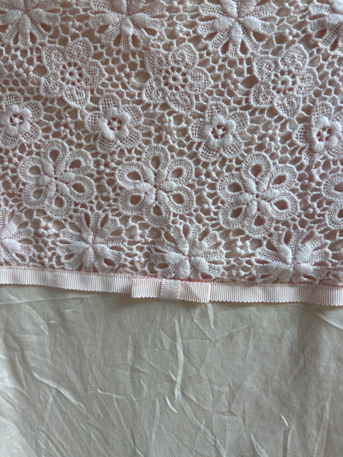 핑크 크로쉐 반팔  상품이미지6