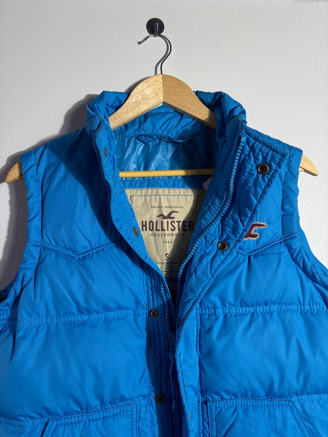 홀리스터 블루 패딩 베스트 상품이미지3