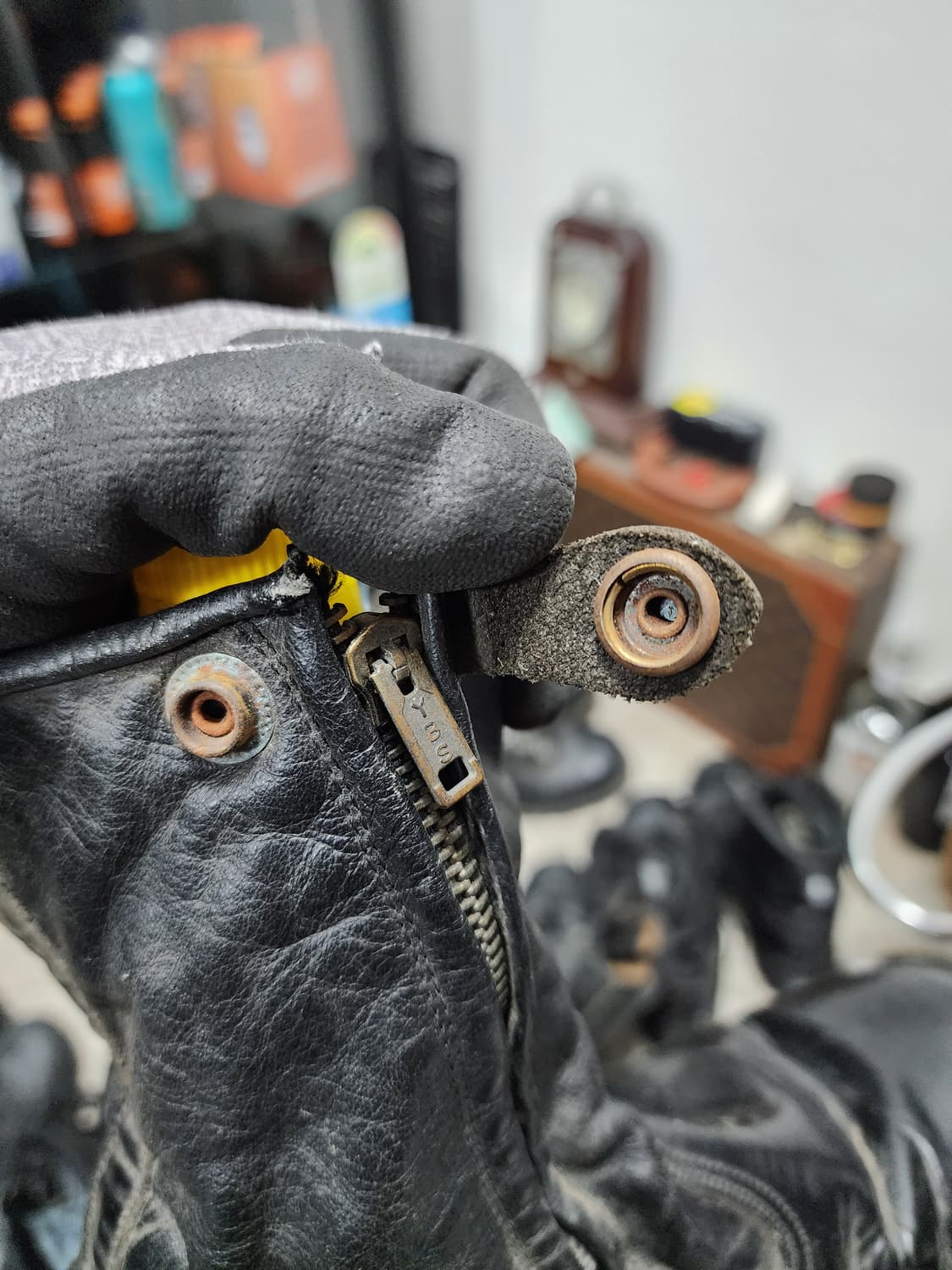 리얼레더 사이드지퍼 부츠 상품이미지5