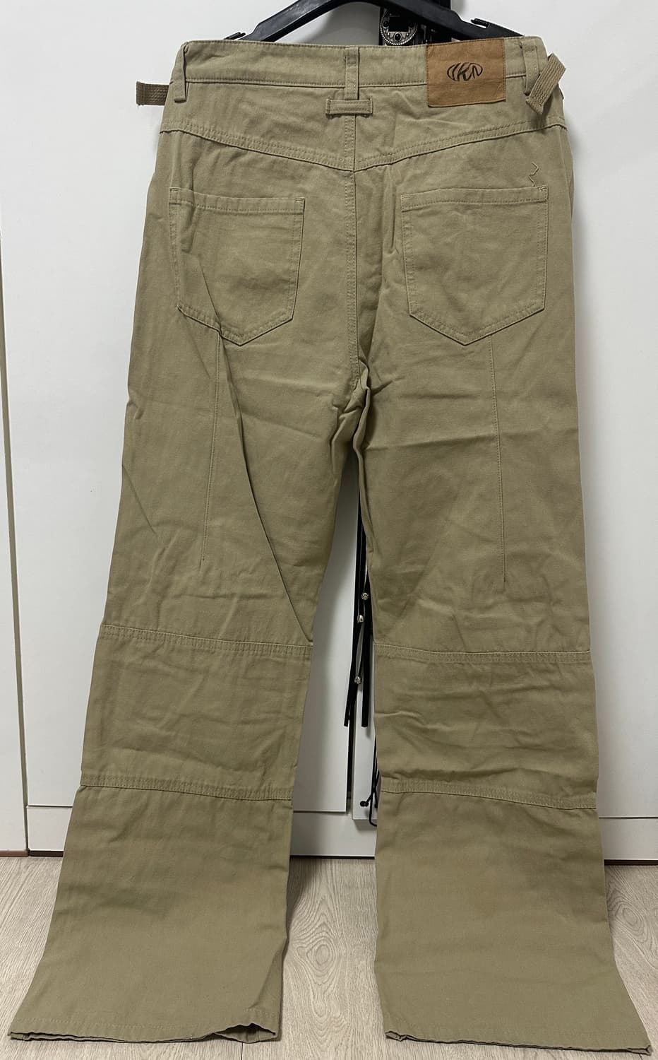 지퍼 포켓 스티칭 코튼 팬츠 상품이미지3