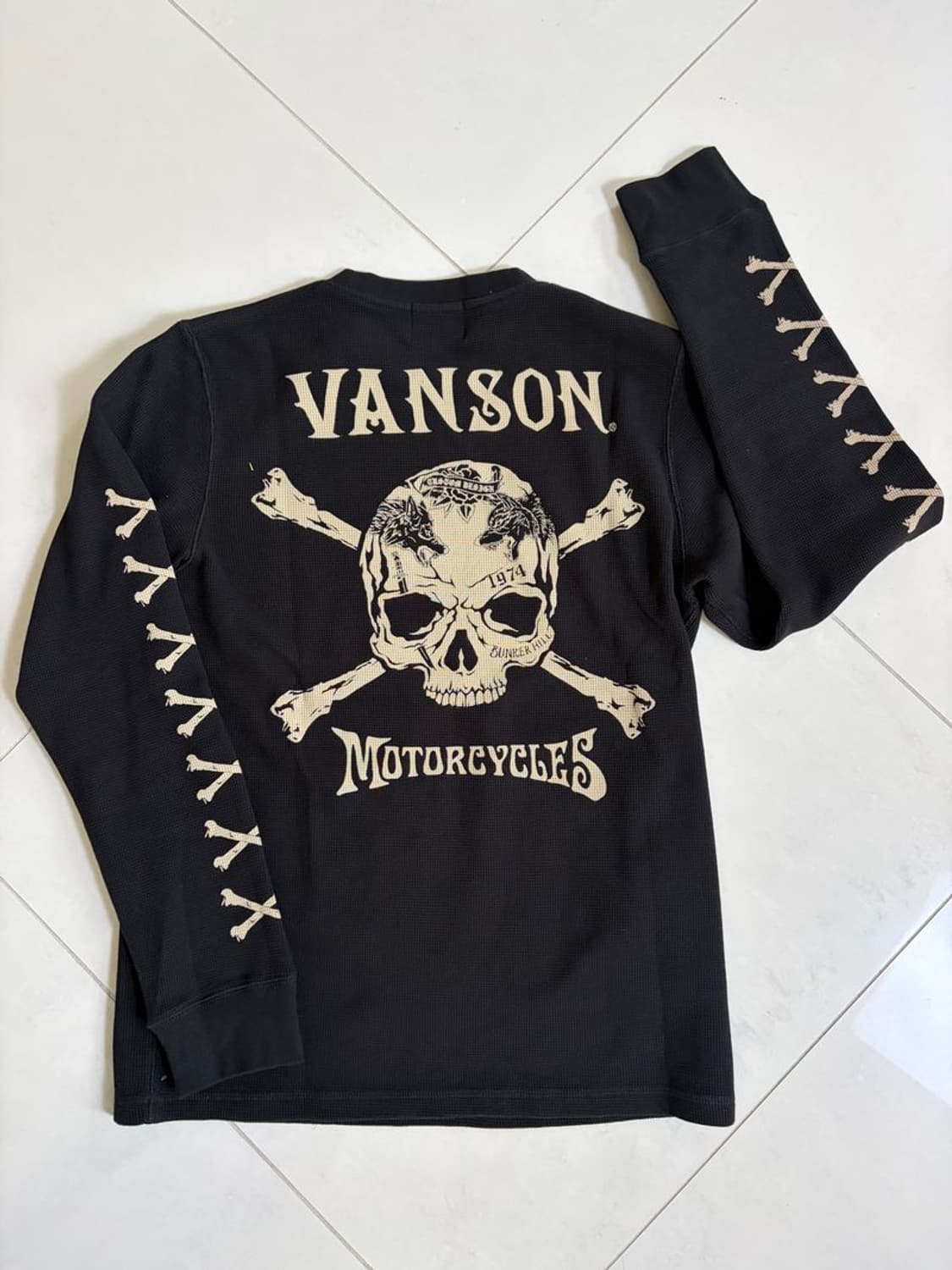 CROSS BONE SKULL LS TEE 본 긴팔 티 NVLT-2408 상품이미지5