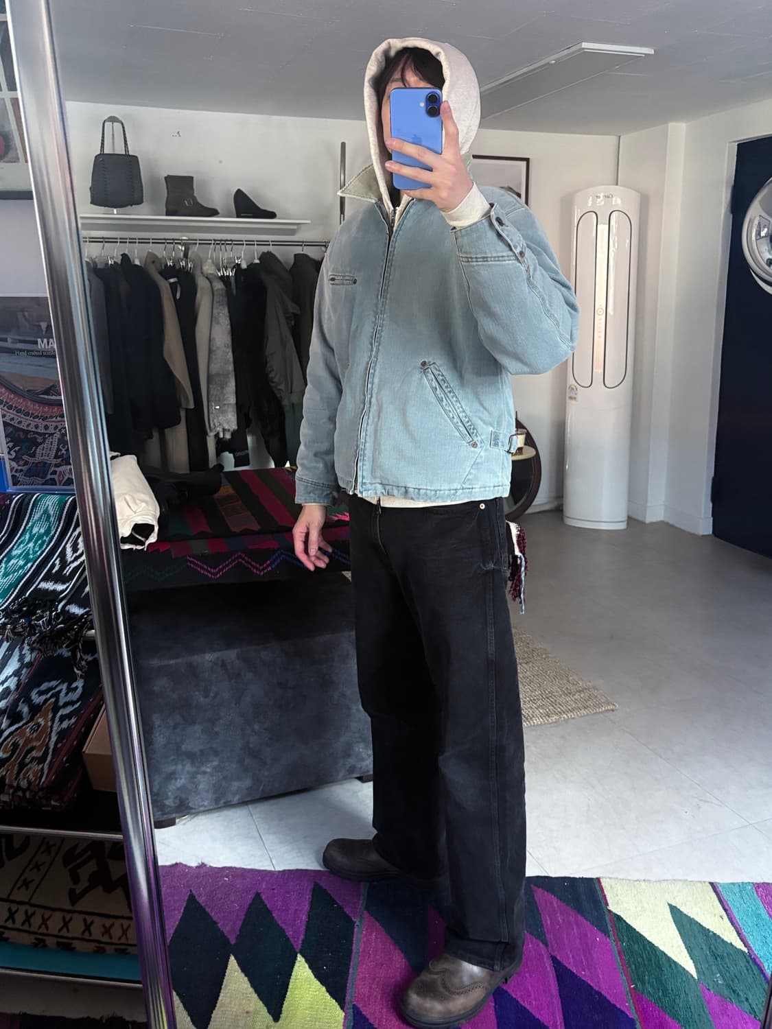 1990's WOW 울 블랭킷 트러커 재킷 상품이미지2