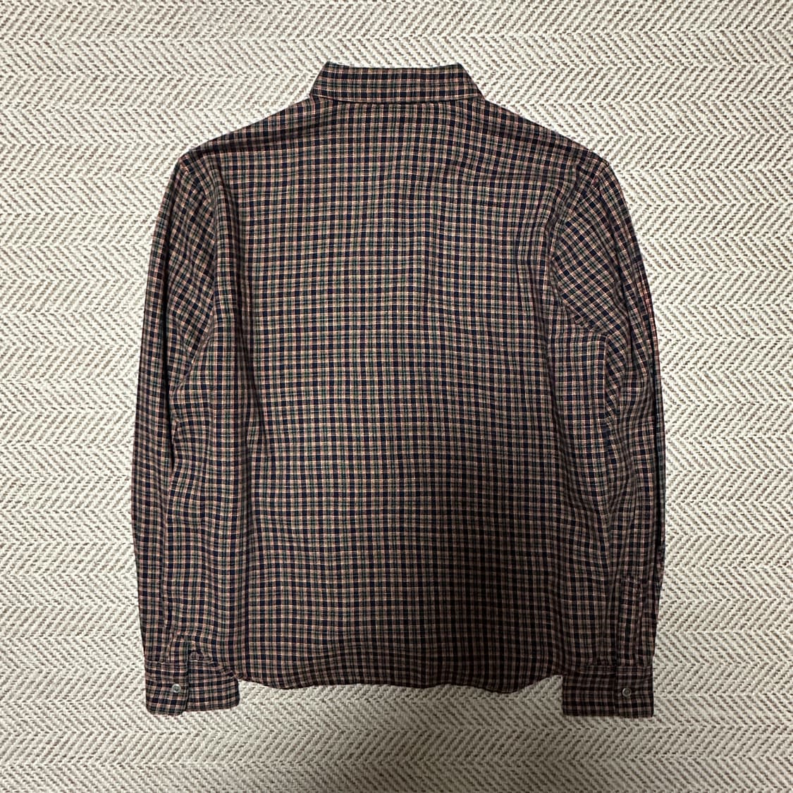 NON NON japan made check shirt 상품이미지2