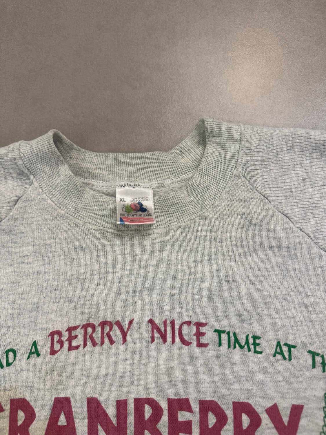 90‘s 빈티지 Fruit of the Loom 스웨트셔츠 XL 상품이미지4