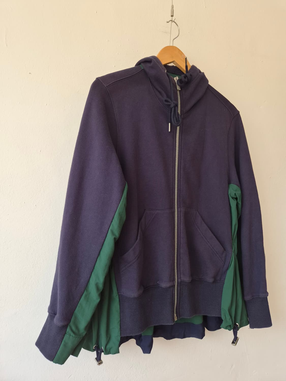 Sacai 사카이 재팬 여성 배색스트링 후드집업점퍼 S사이즈 상품이미지4