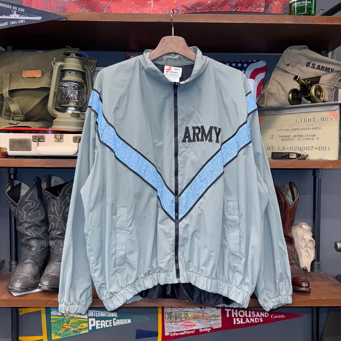 L/R 90s IPFU 1세대 US ARMY 오리지널 V 스카치 바람막이 상품이미지8