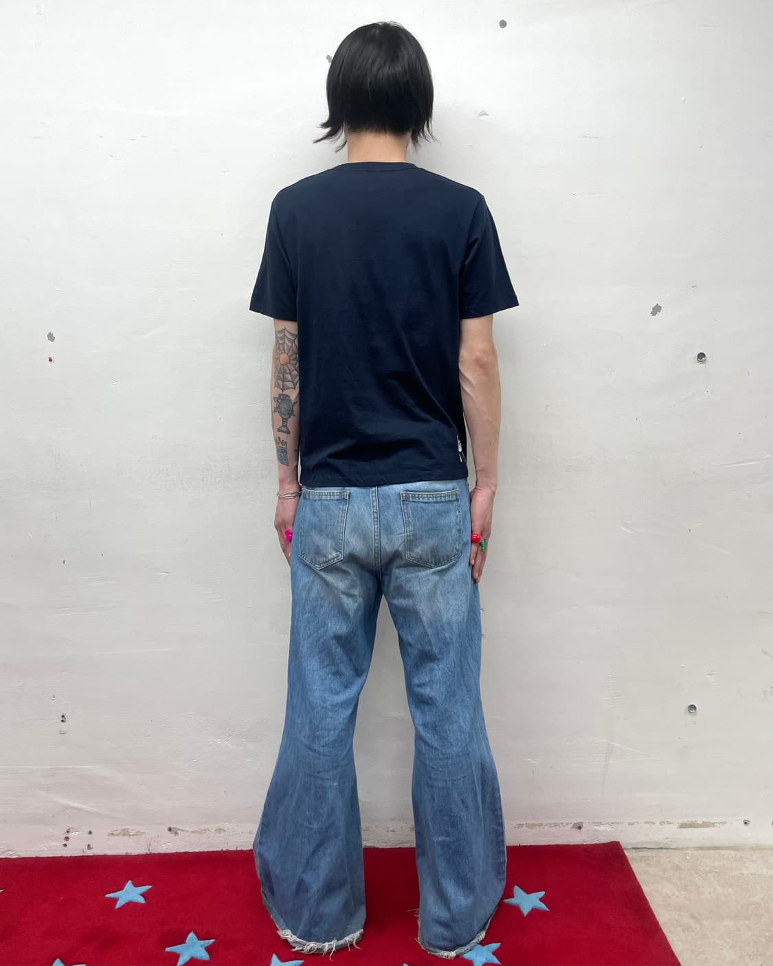 Giraffe Zebra Pocket Navy T-shirt 상품이미지5