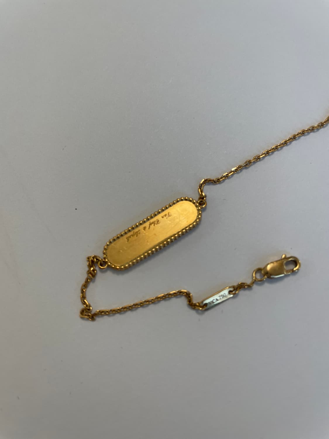 반클리프앤아펠 네임택 팔찌 상품이미지4