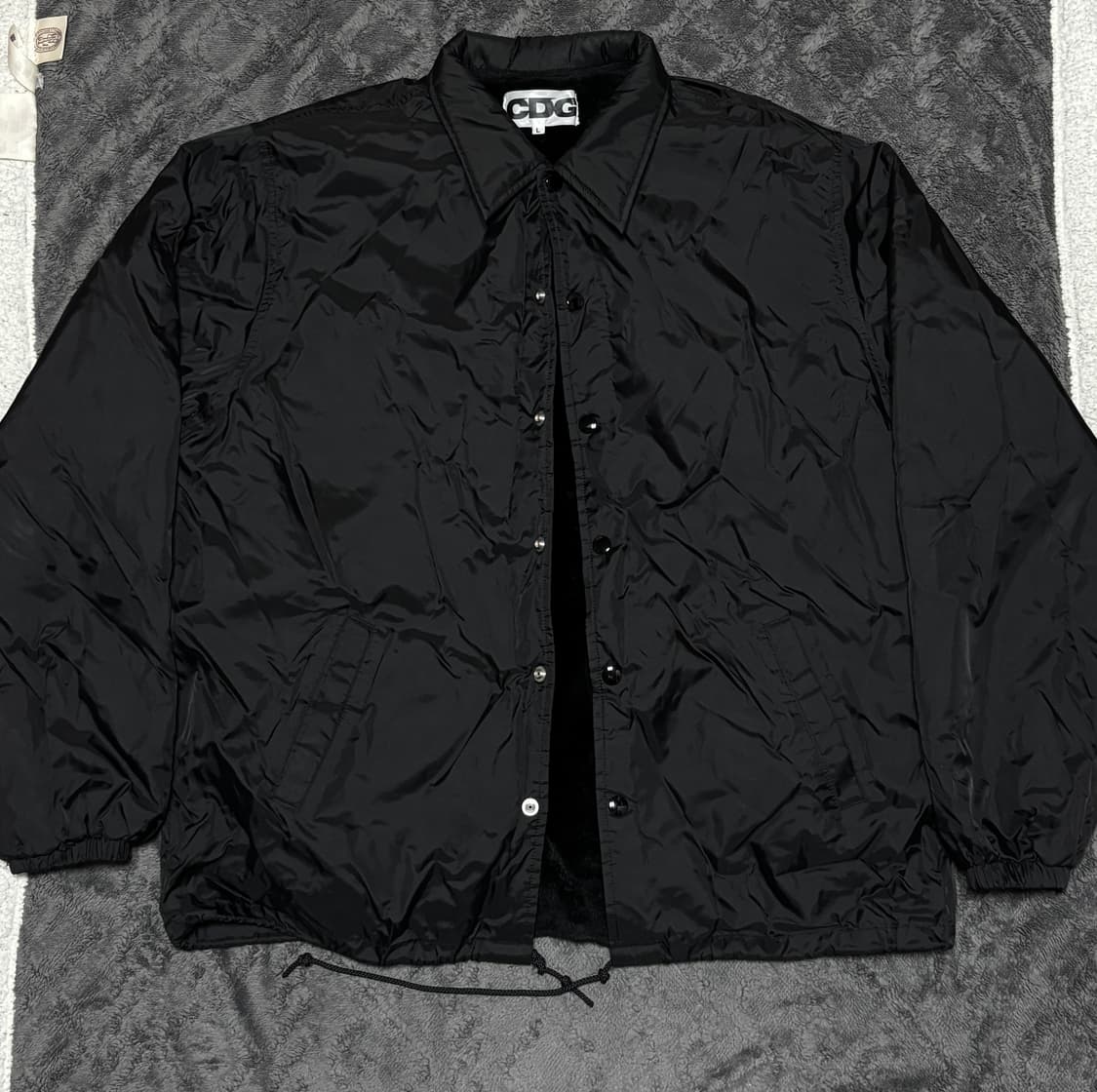 cdg 퍼 부착 코치자켓 상품이미지1