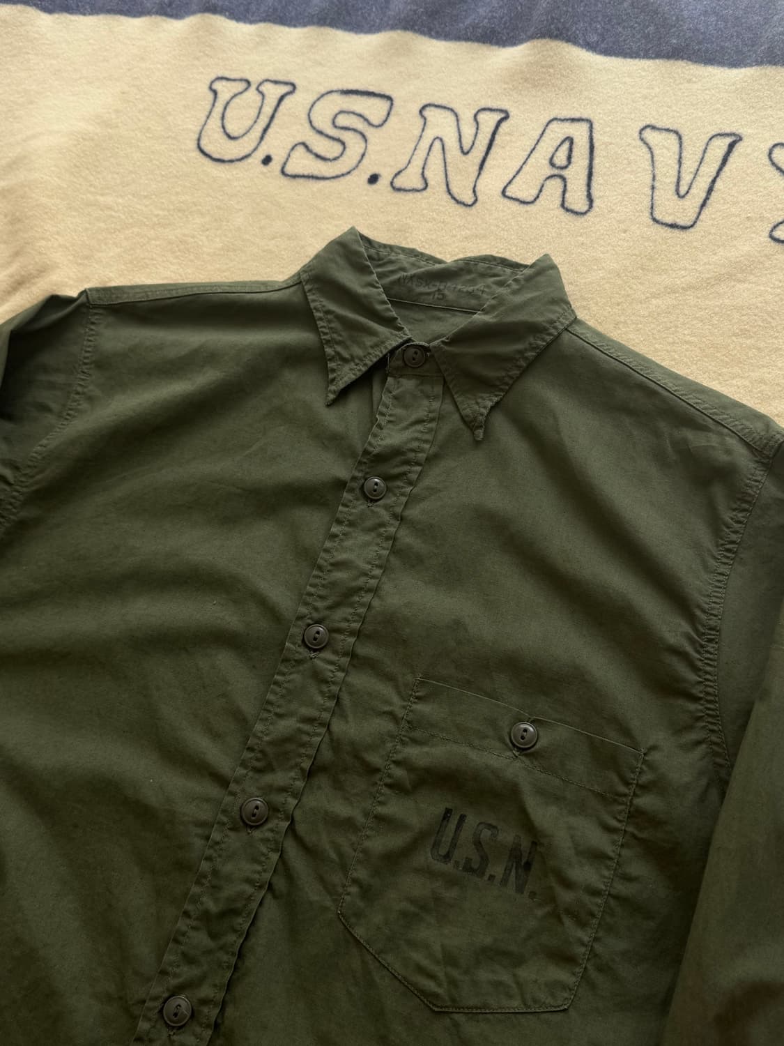 40s WW2 USN N-3 Utility Shirt 상품이미지3