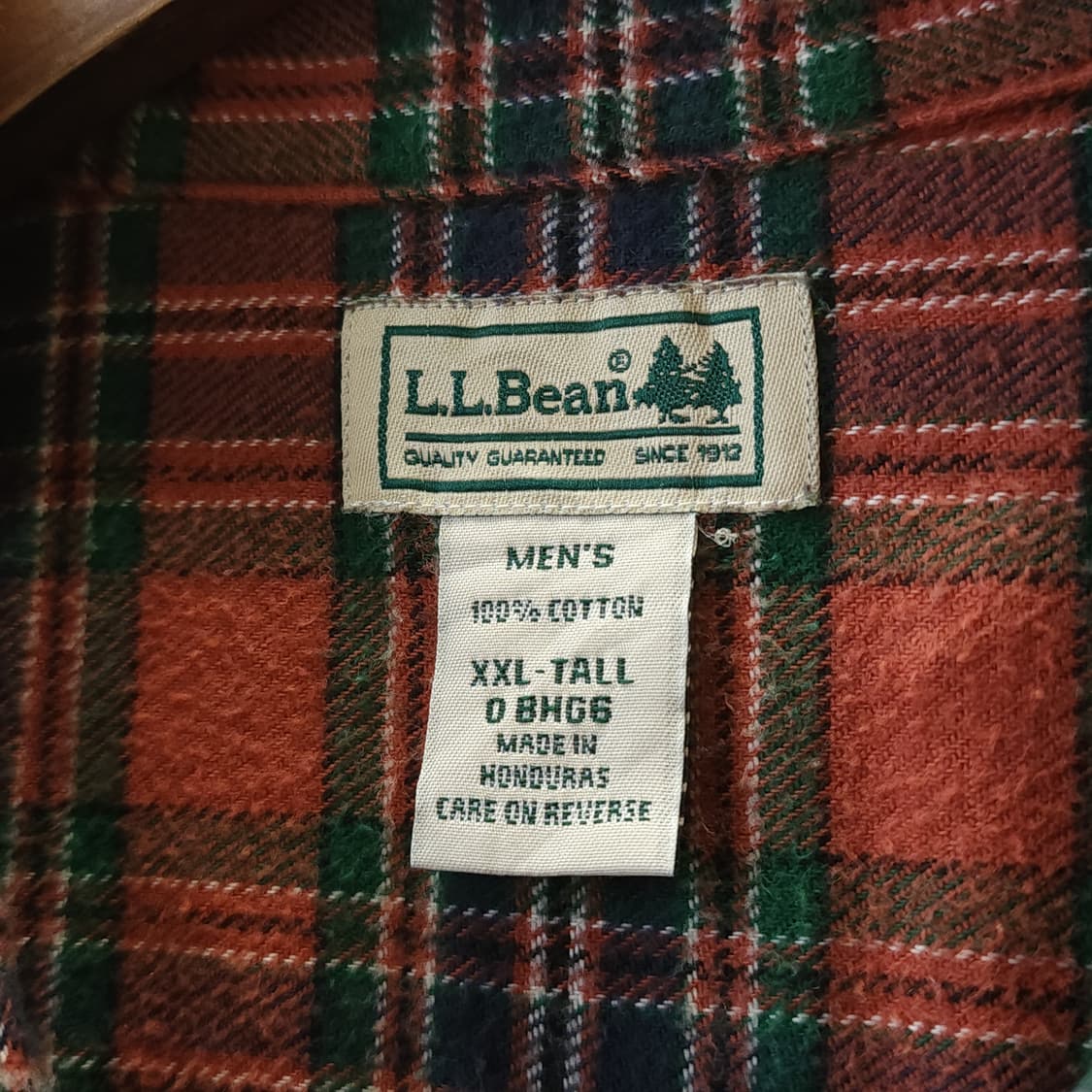 90s 엘엘빈 체크셔츠 플란넬 셔츠 헤비코튼 워크셔츠 xxl 빅사이즈 상품이미지6