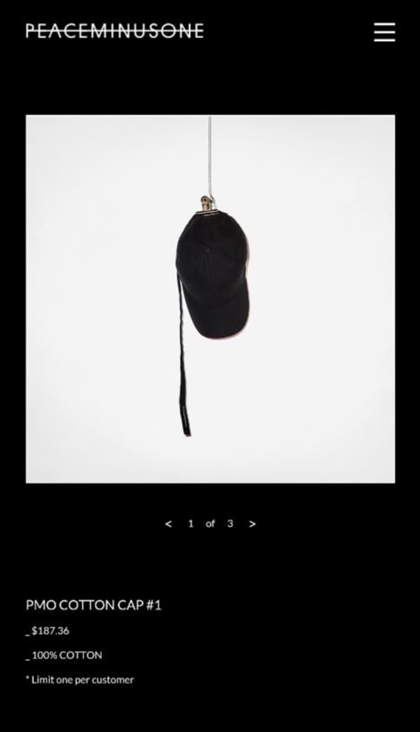 지드래곤 초판 롱스트랩 볼캡 상품이미지1