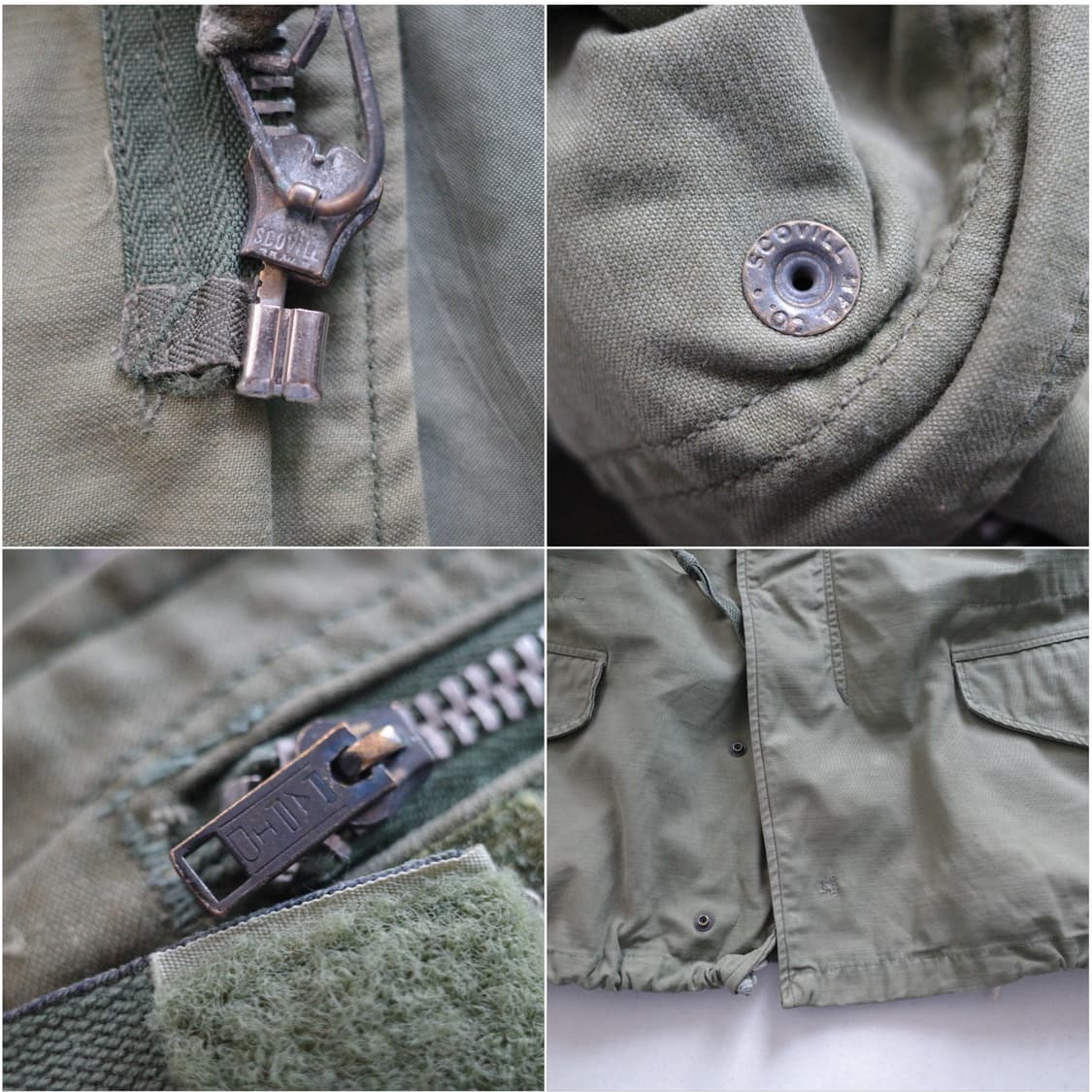 60s 미군 M-65 필드자켓 은색지퍼 2세대 USAF 배트남전 S-S 상품이미지5