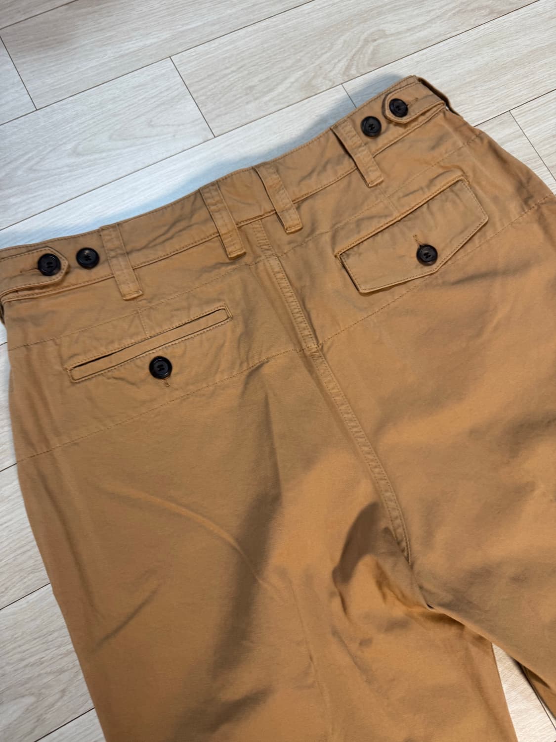 드레익스 DRAKE'S 타바코 코튼 플랫 프런트 치노팬츠 33 새상품 상품이미지7