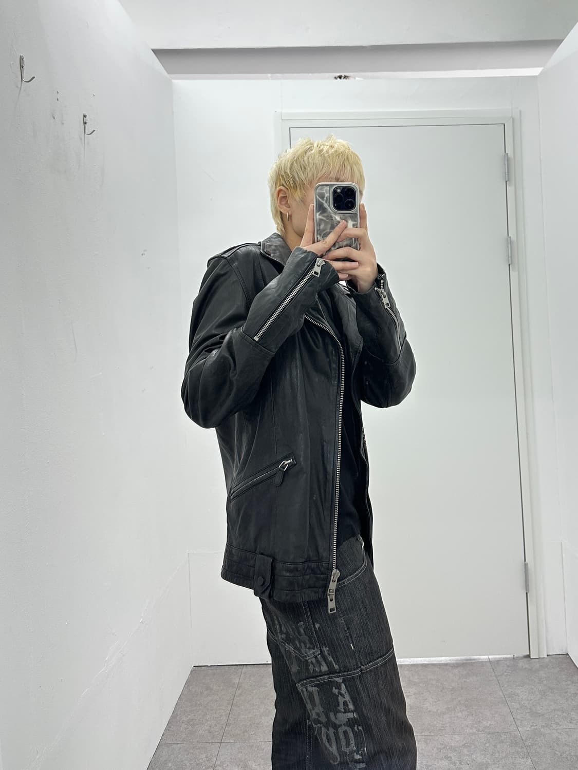 All Saints sheepskin motor leather jk 상품이미지2