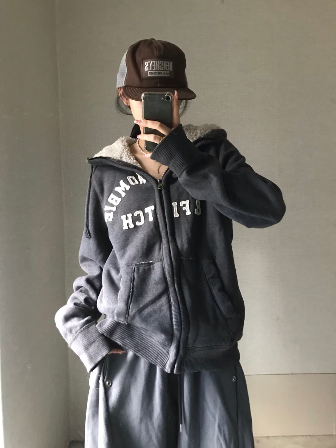 아베크롬비 그레이 퍼후드집업 상품이미지3