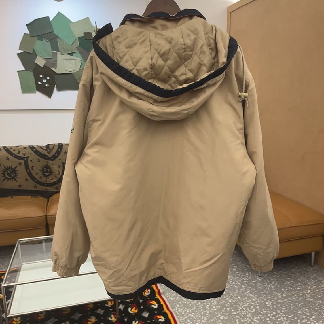 아식스 올드스쿨 컨트리 베이지 퀄팅 누빔 자켓 110 C08018 상품이미지4