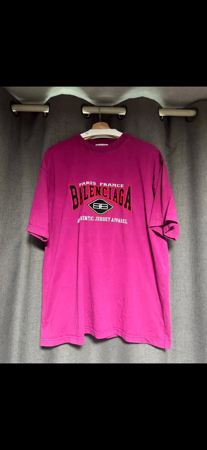 발렌시아가 어센틱 오버핏 반팔 티셔츠 S 상품이미지2