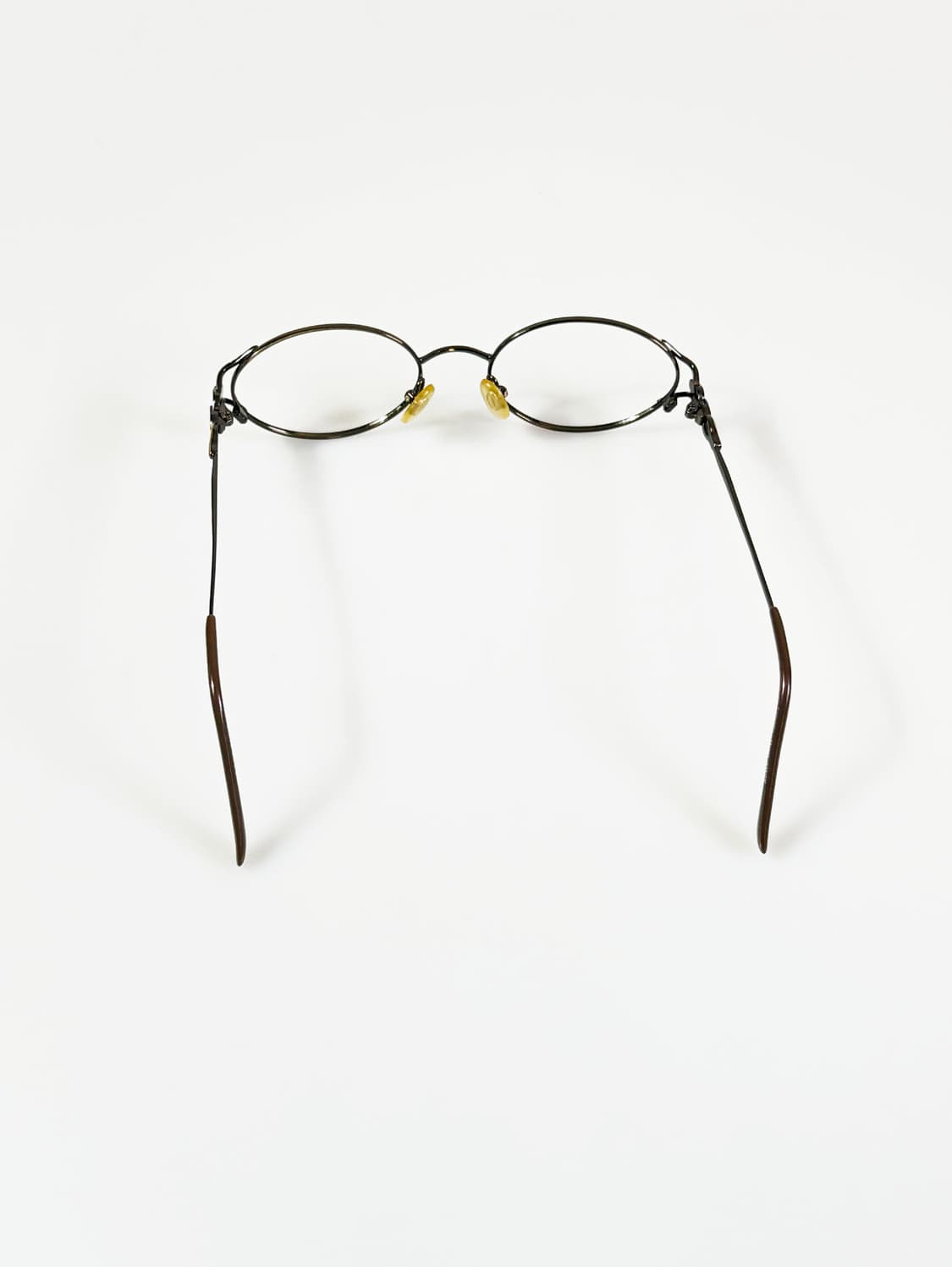 90s LUICHEL 건메탈 슬림 오벌 프레임 빈티지 안경 상품이미지5