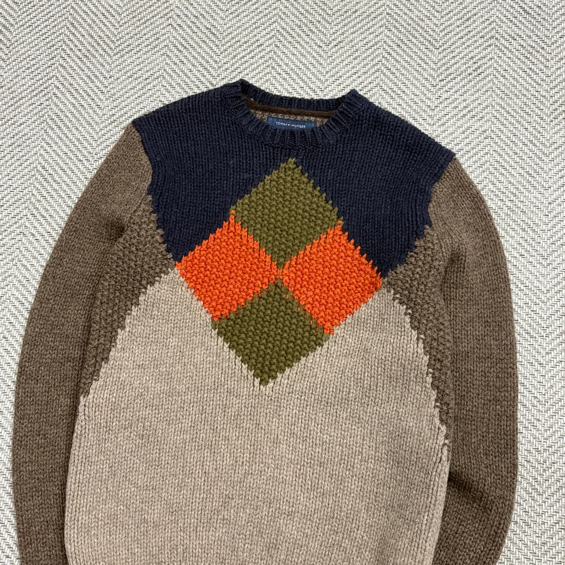  타미힐피거 핸드메이드 울 스웨터 v1596  상품이미지3