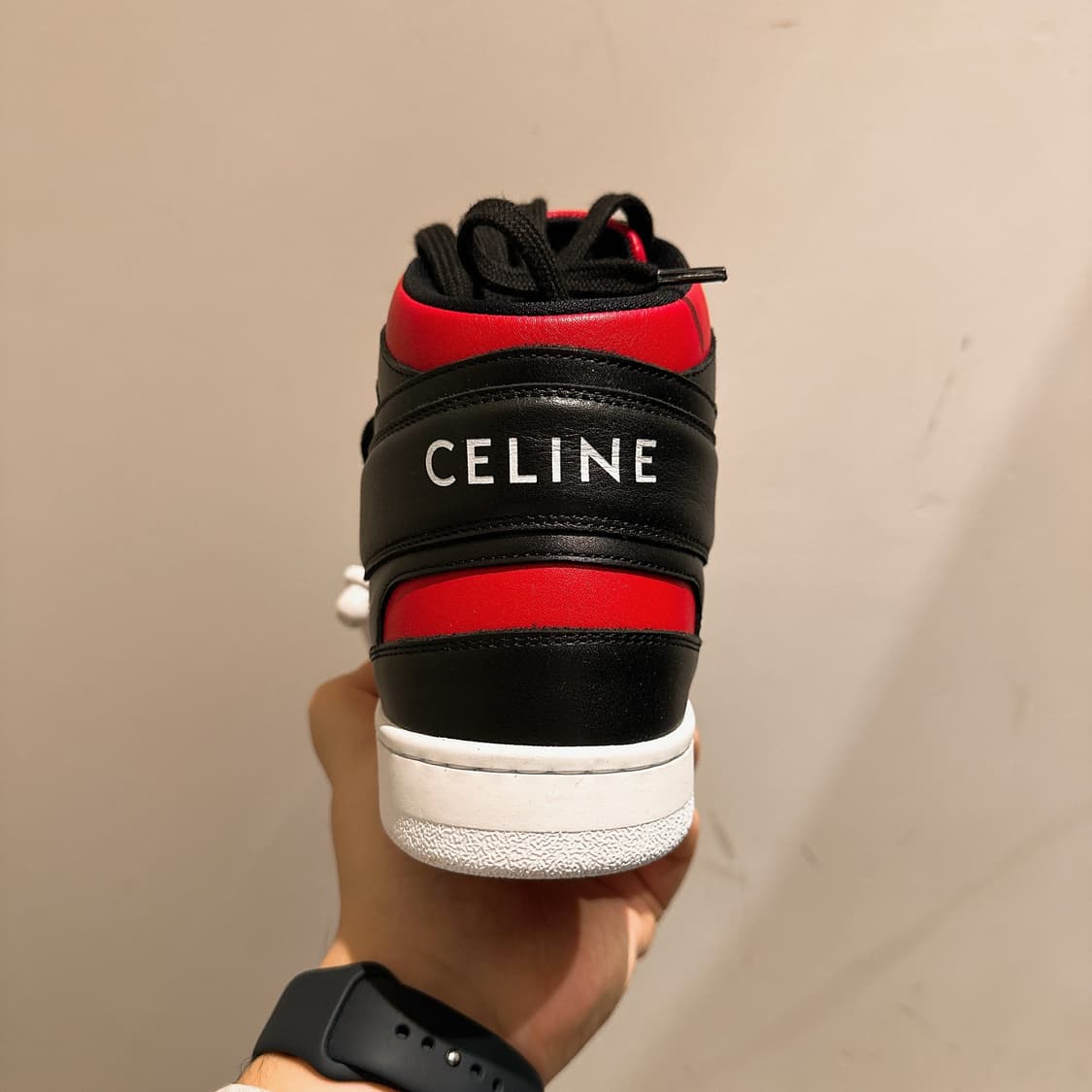셀린느 남성 브레드 벨크로 하이탑 스니커즈 70% 상품이미지3