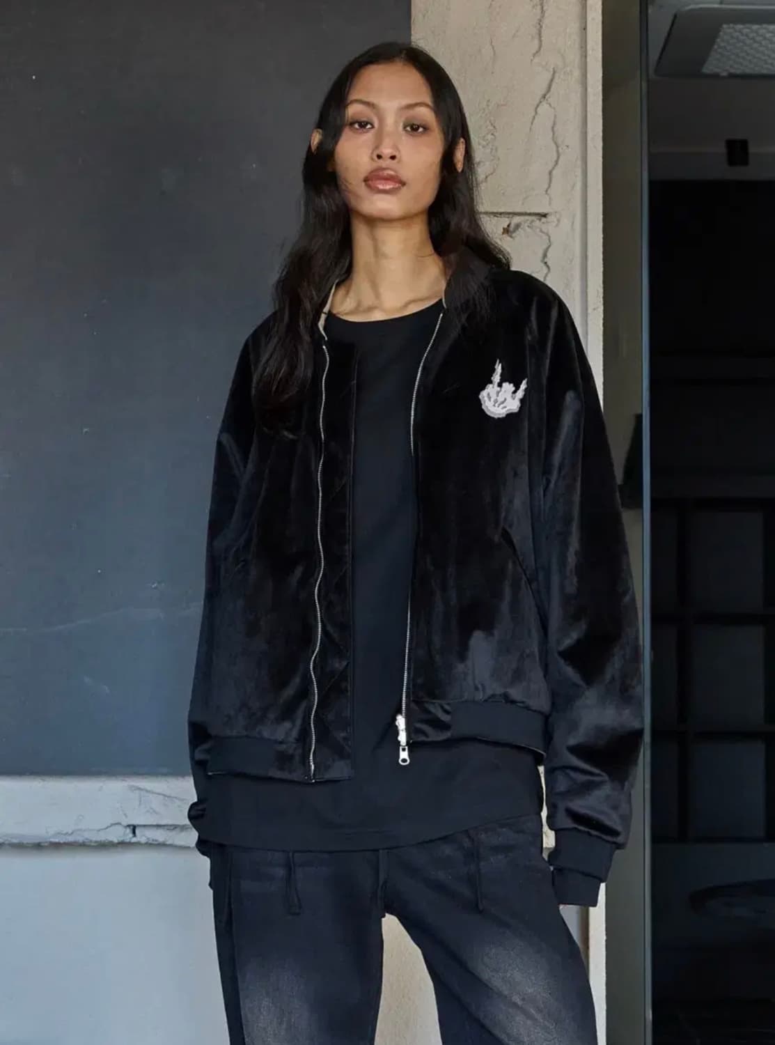 [새제품/L] 본바트 리버시블 수베니어 자켓 - 블랙 / 베이지 상품이미지1