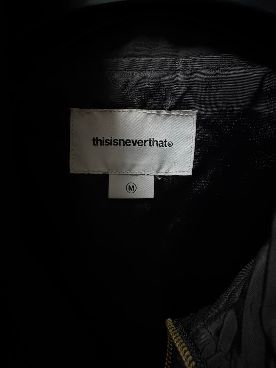 디스이즈네버댓 팀 자켓 블랙 m size 상품이미지4