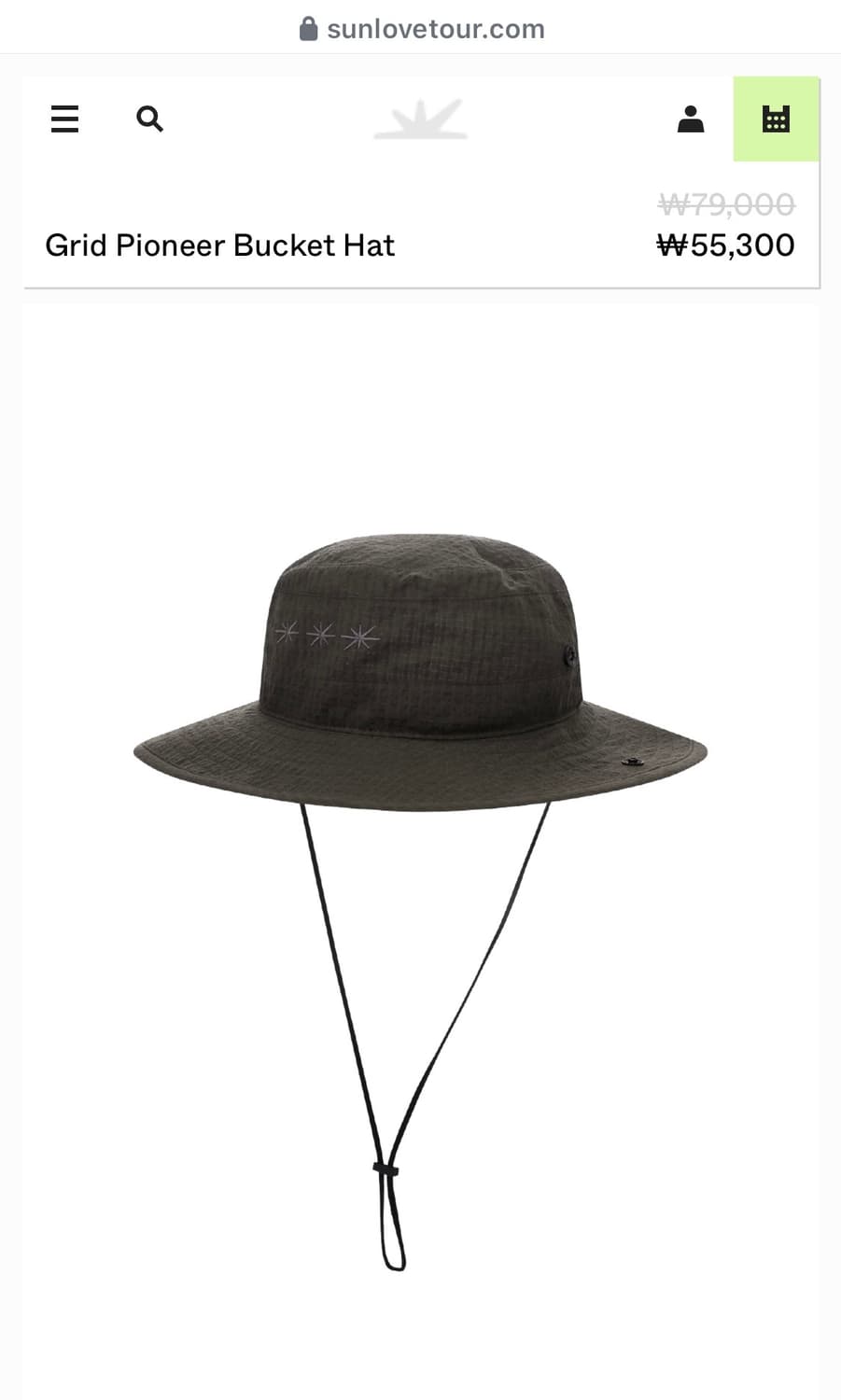 썬러브 Grid Pioneer Bucket Hat 상품이미지3