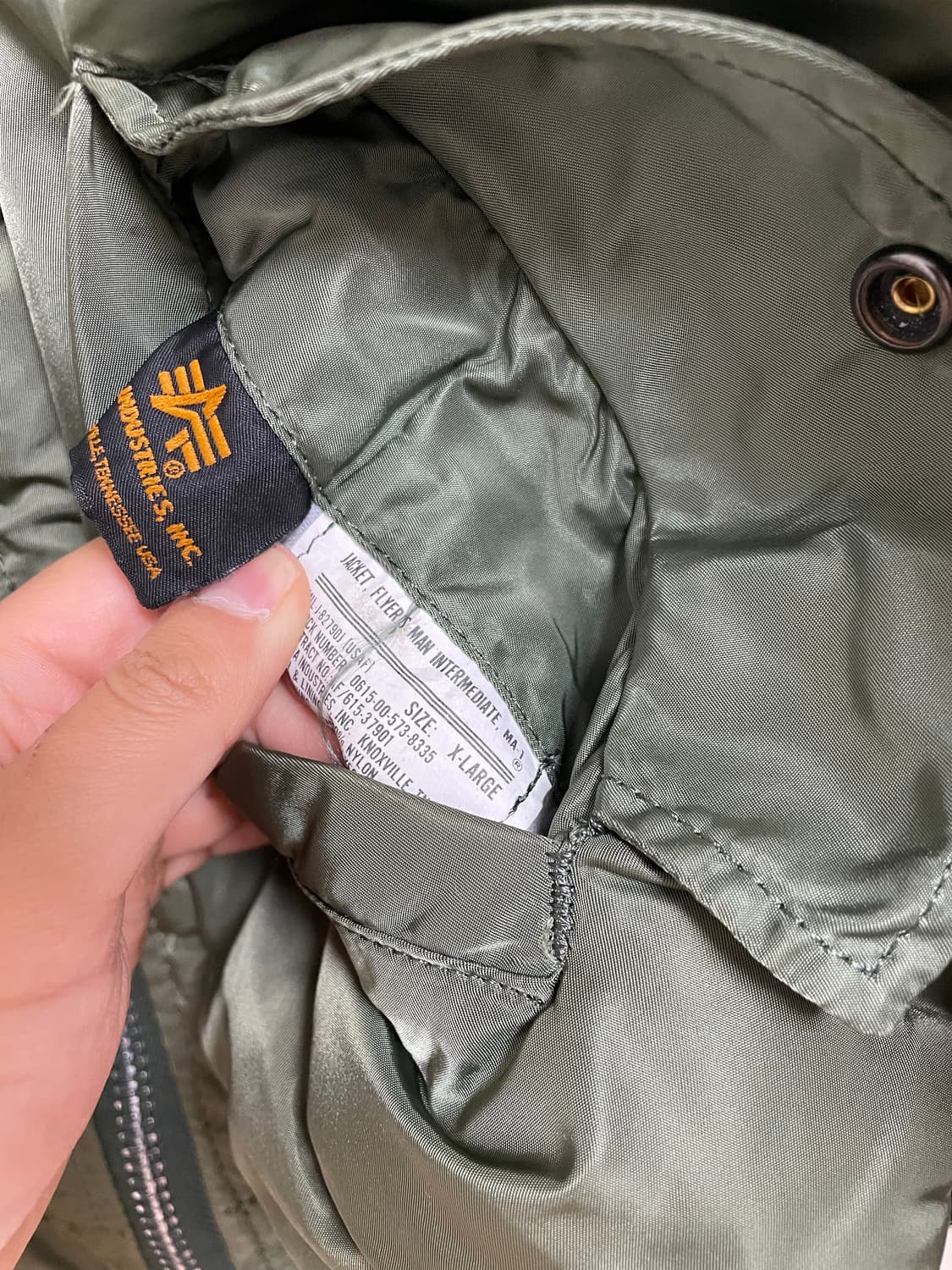 [XL] 알파인더스트리 항공 봄버 자켓 상품이미지5