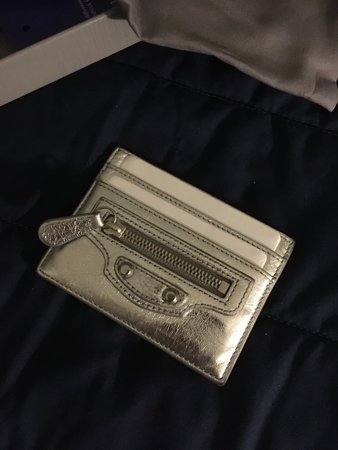 발렌시아가 르 카골 미니 지갑 메탈라이즈드 실버 상품이미지2