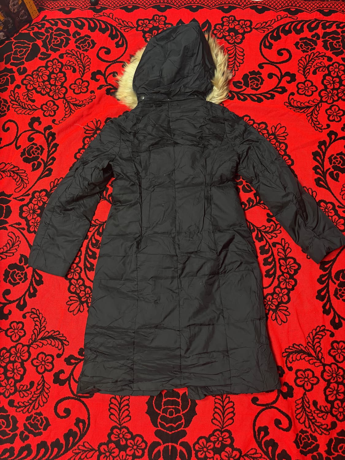 Vintage 00's Grunge Punk Fur hood coat 상품이미지2