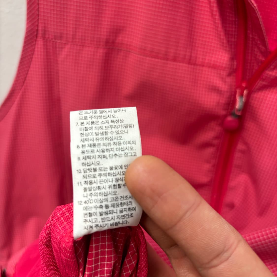 노스페이스 레드 체크 빈티지 베스트 자켓 L 상품이미지10