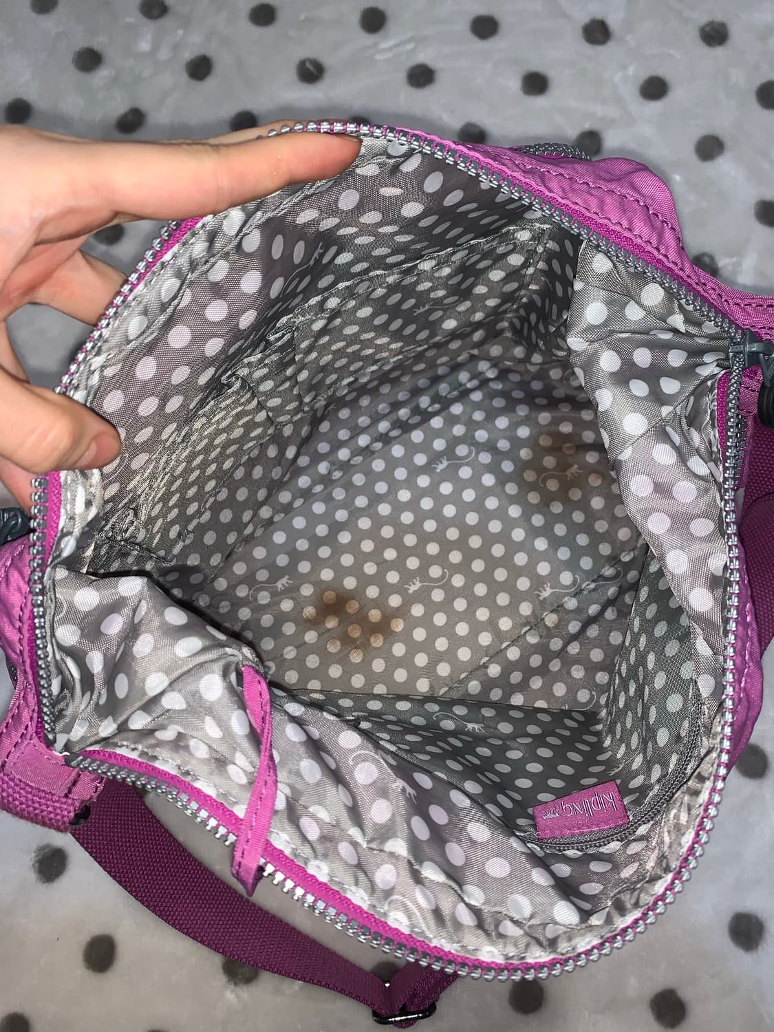 키플링 퍼플 크로스백 상품이미지3