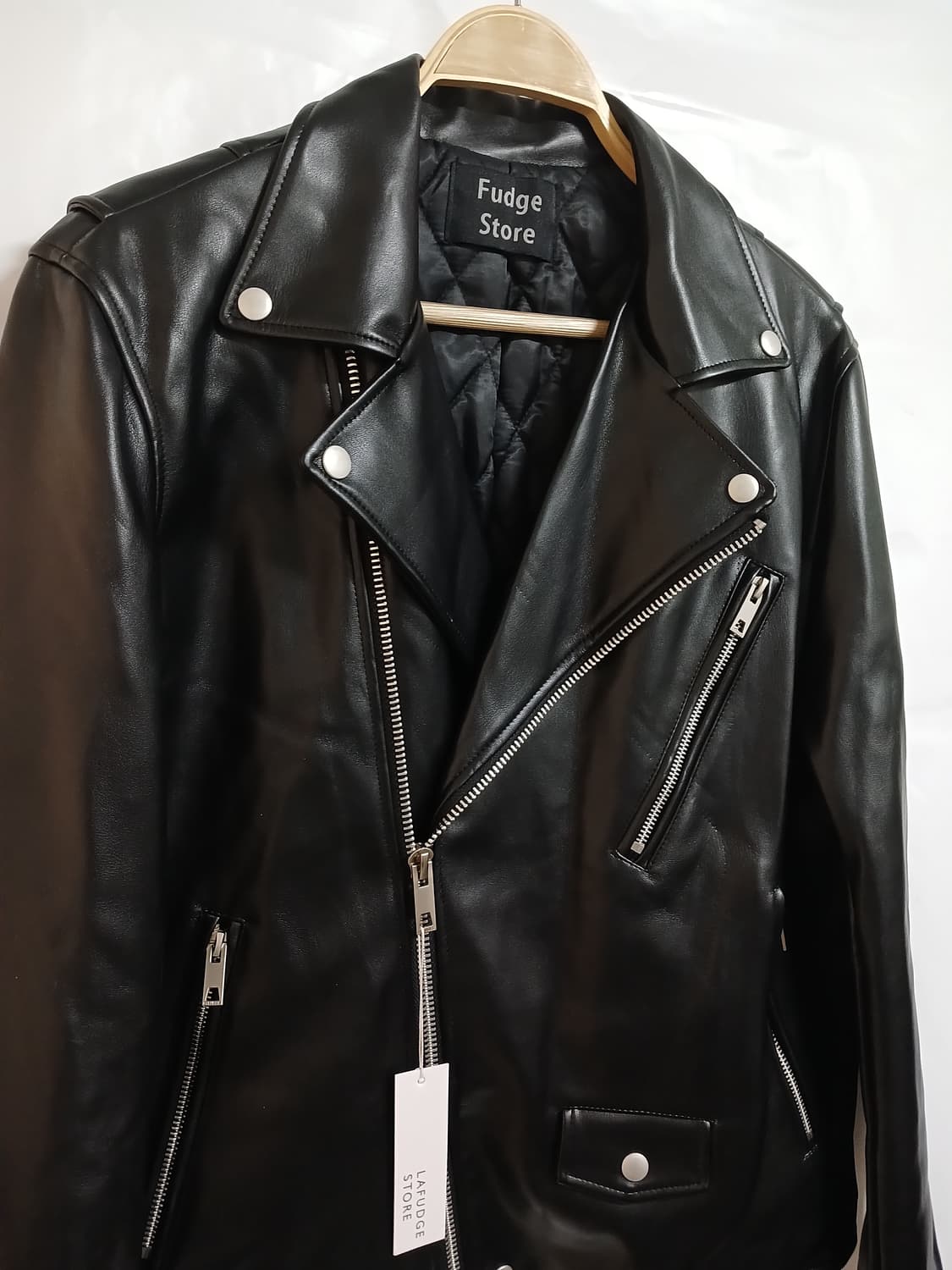 (새상품,L,100)라퍼지스토어 남성 버핑레더 가죽자켓 상품이미지2