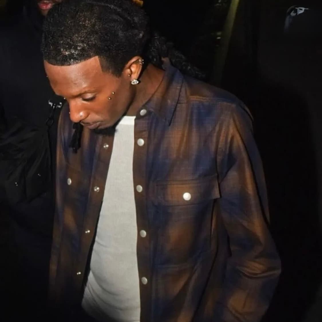 [L] 릭오웬스 다크쉐도우 인디고 브라운 체크셔츠 상품이미지5