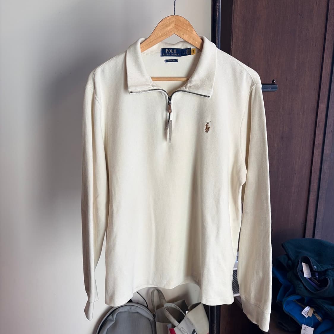 15762 - 폴로 랄프로렌 아이보리 반집업 니트 상품이미지2