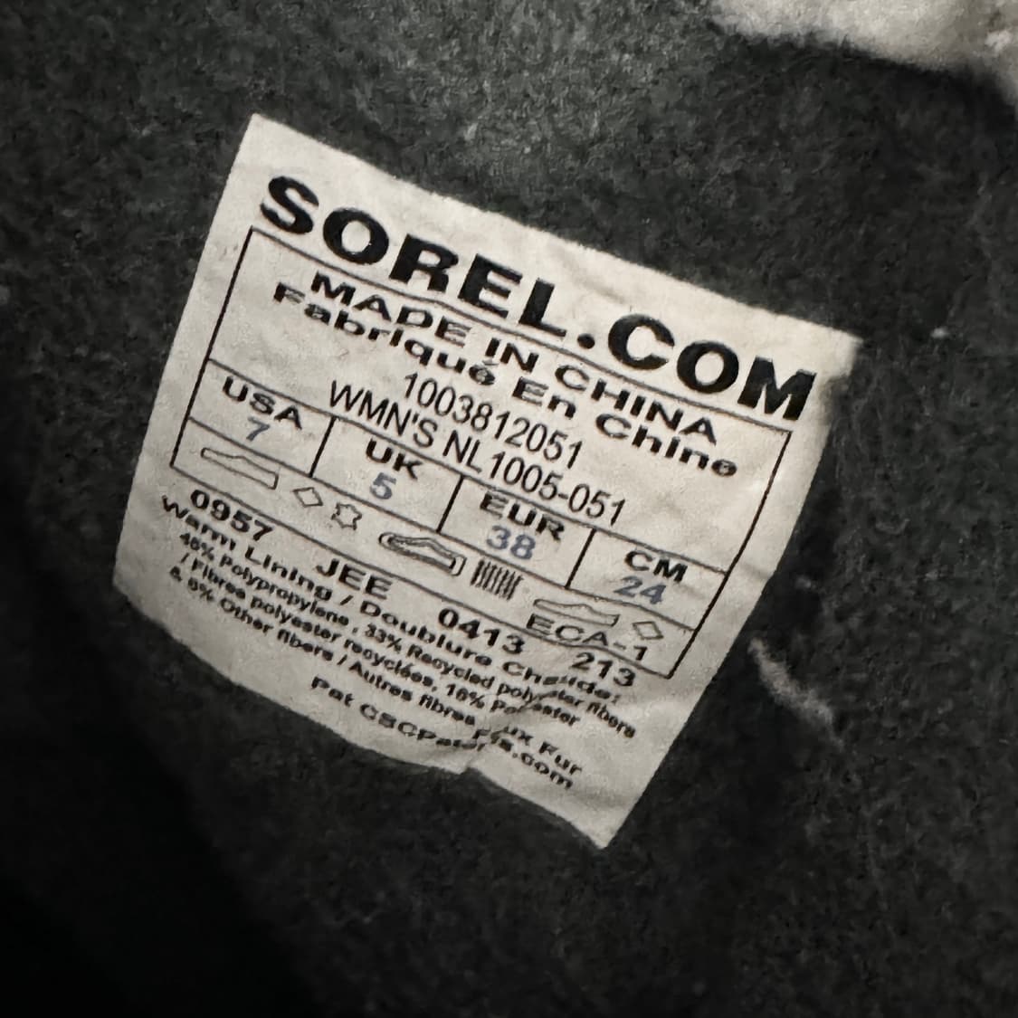 [240] 소렐 카리부 캠핑 낚시 등산 글래핑 레져 부츠 방한화 USA7 상품이미지9