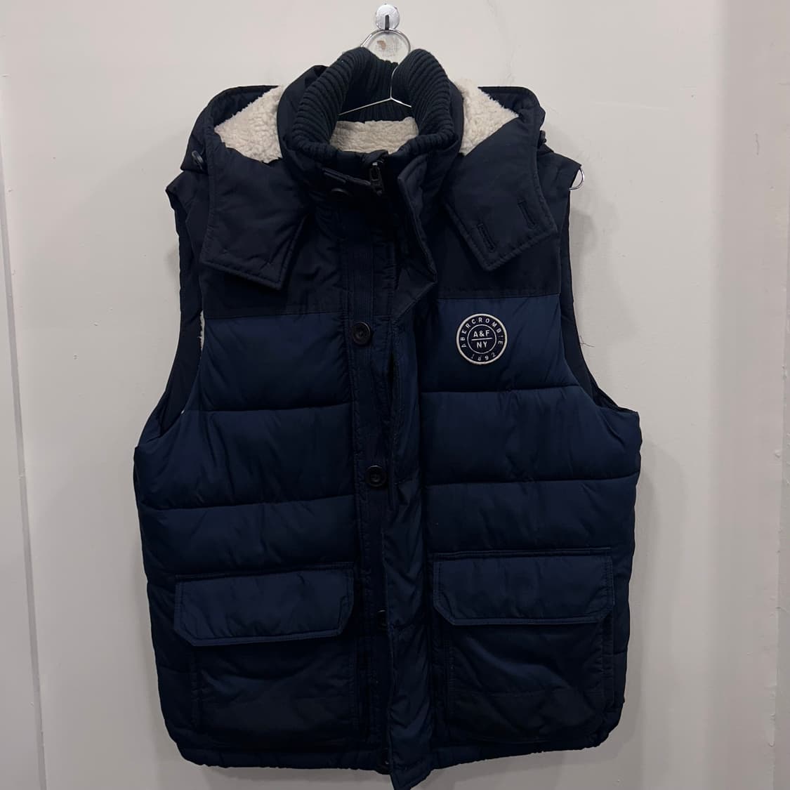 아베크롬비 앤 피치 이너 후리스 후드 패딩 베스트 상품이미지2