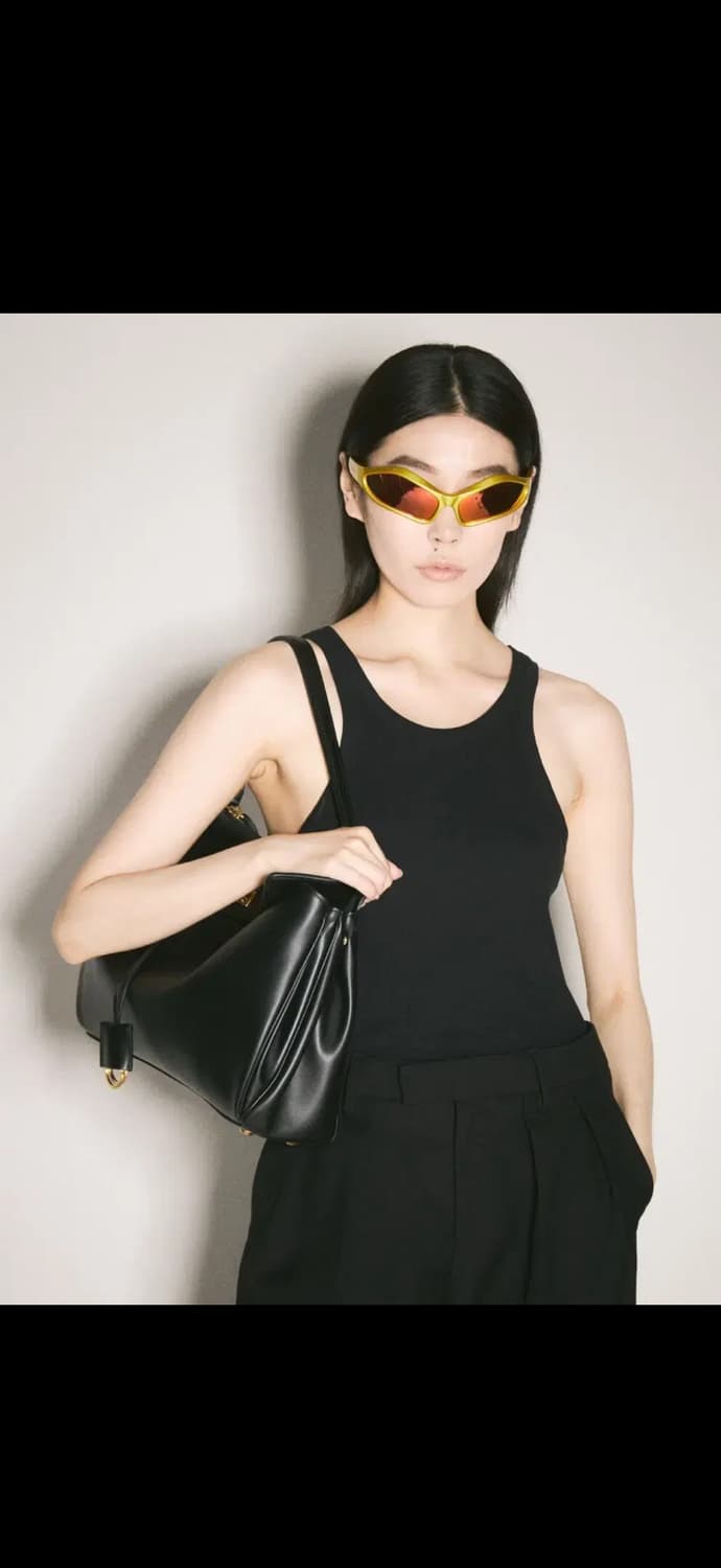 발렌시아가 페넥 오발 선글라스 옐로우 레드 상품이미지7